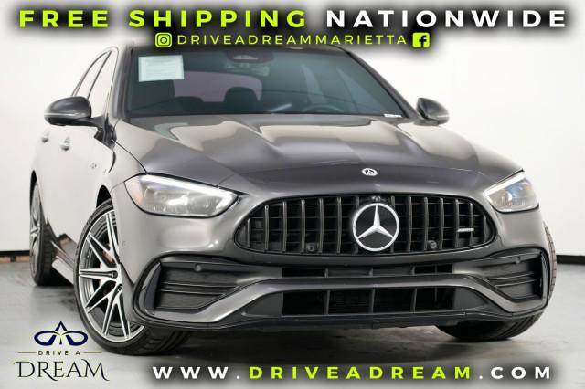 used 2023 Mercedes-Benz AMG C 43 car, priced at $42,000