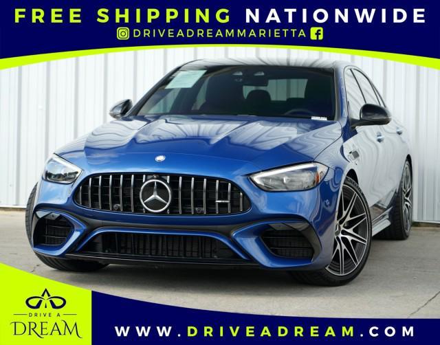 used 2024 Mercedes-Benz AMG C 63 car, priced at $59,250