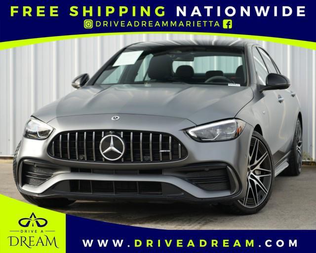 used 2023 Mercedes-Benz AMG C 43 car, priced at $40,000
