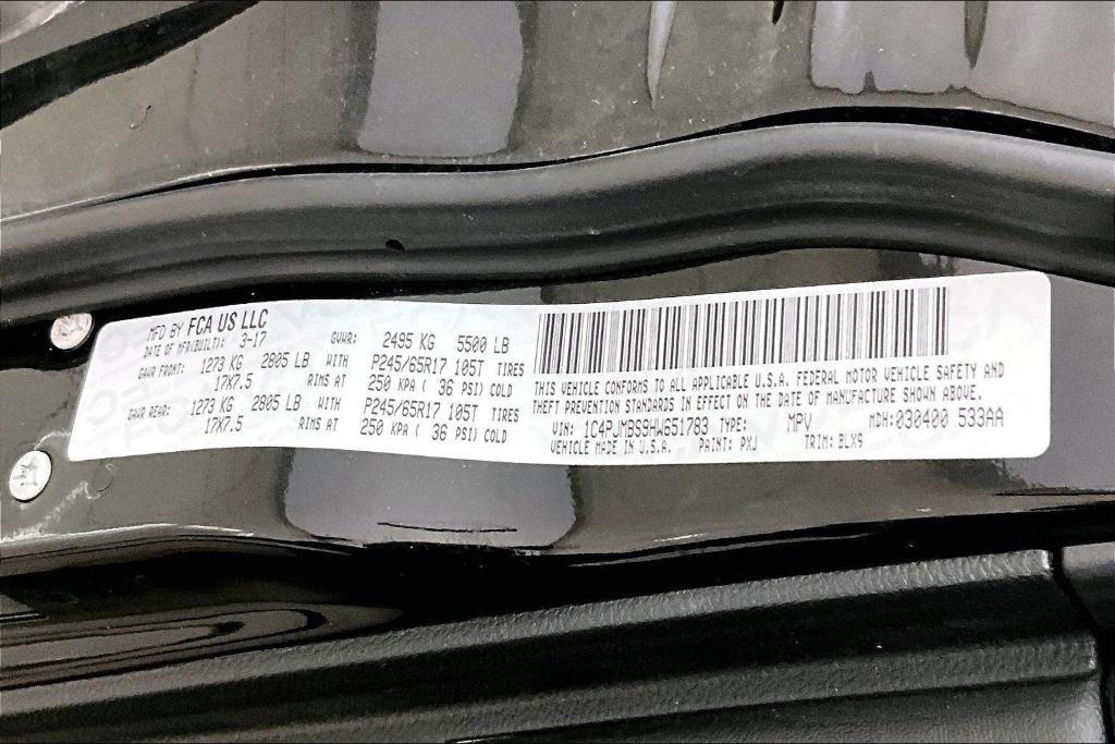 used 2017 Jeep Cherokee car, priced at $12,998