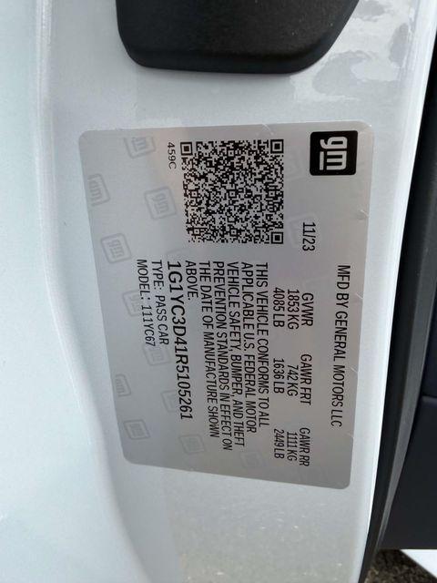 used 2024 Chevrolet Corvette car, priced at $78,200