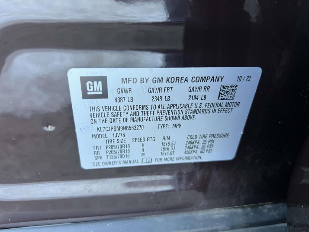 used 2022 Chevrolet Trax car, priced at $15,555