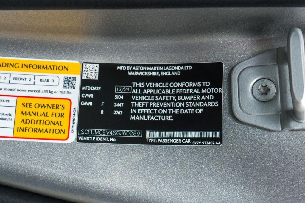 used 2025 Aston Martin Vanquish car, priced at $447,900