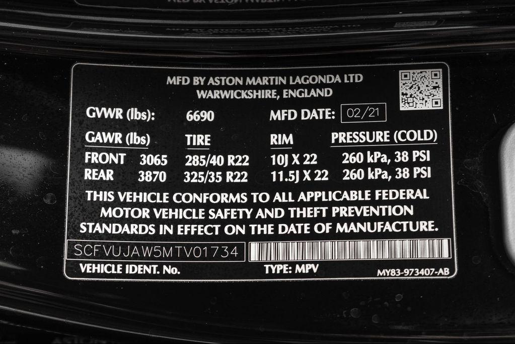 used 2021 Aston Martin DBX car, priced at $89,900