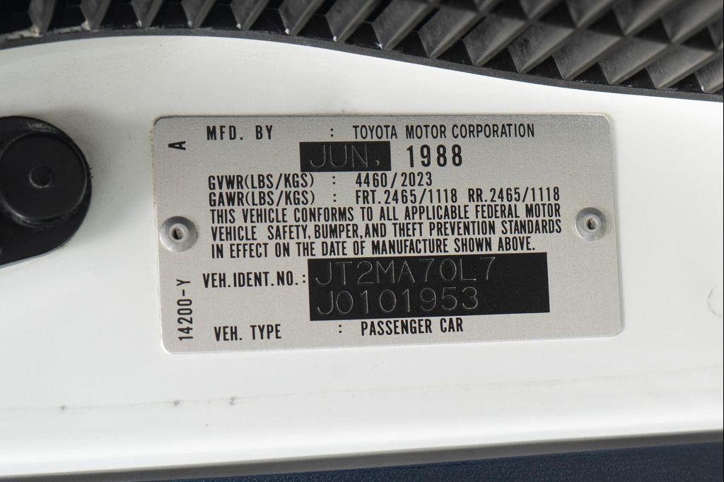 used 1988 Toyota Supra car, priced at $36,900