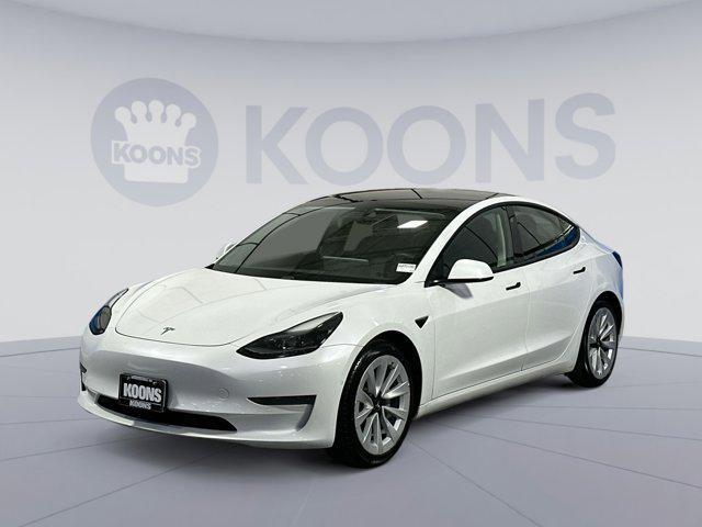 used 2021 Tesla Model 3 car, priced at $18,500