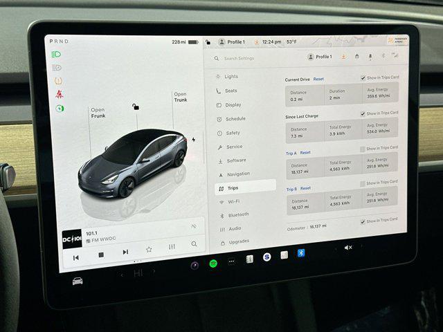 used 2023 Tesla Model 3 car, priced at $23,750