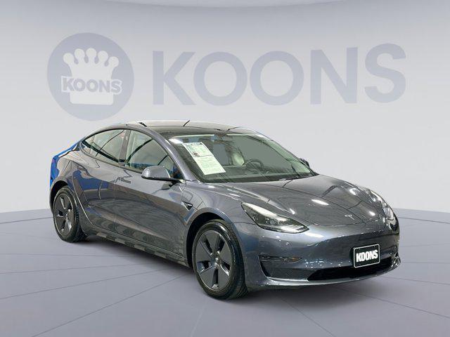 used 2023 Tesla Model 3 car, priced at $23,750