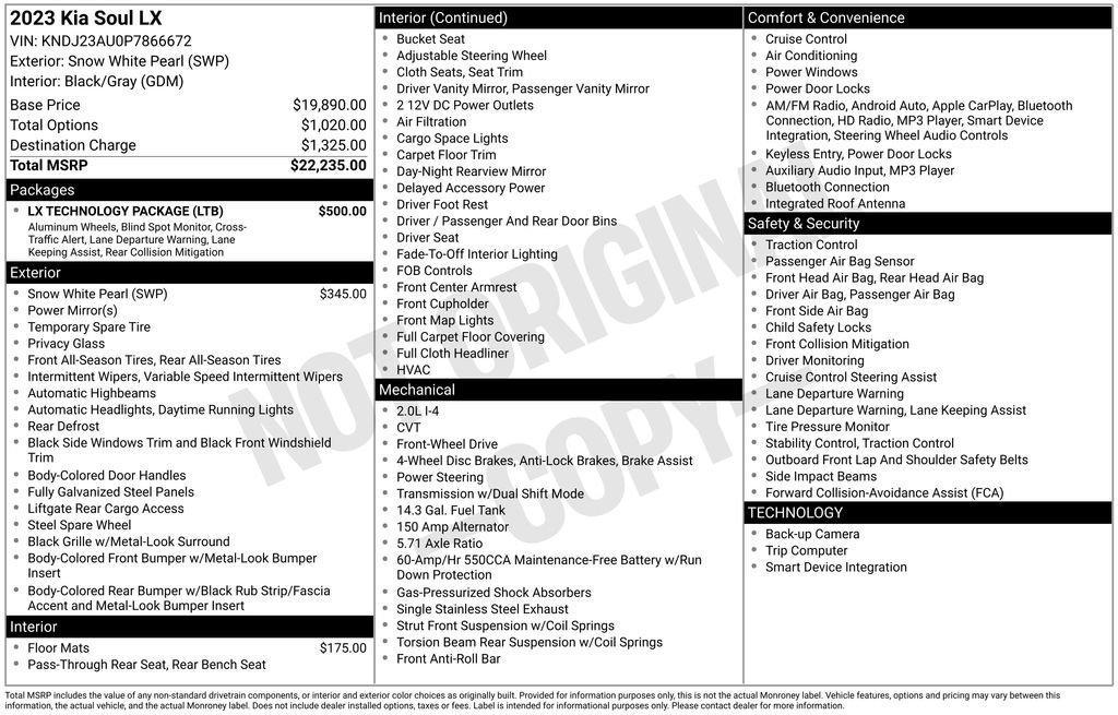 used 2023 Kia Soul car, priced at $21,991