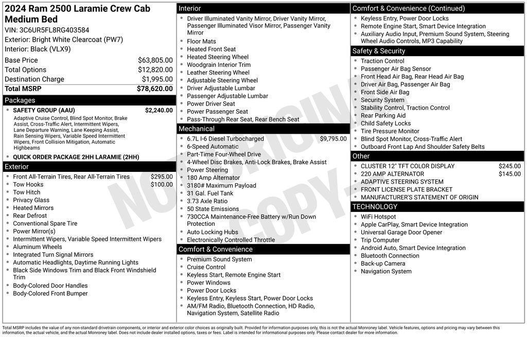 used 2024 Ram 2500 car, priced at $58,995