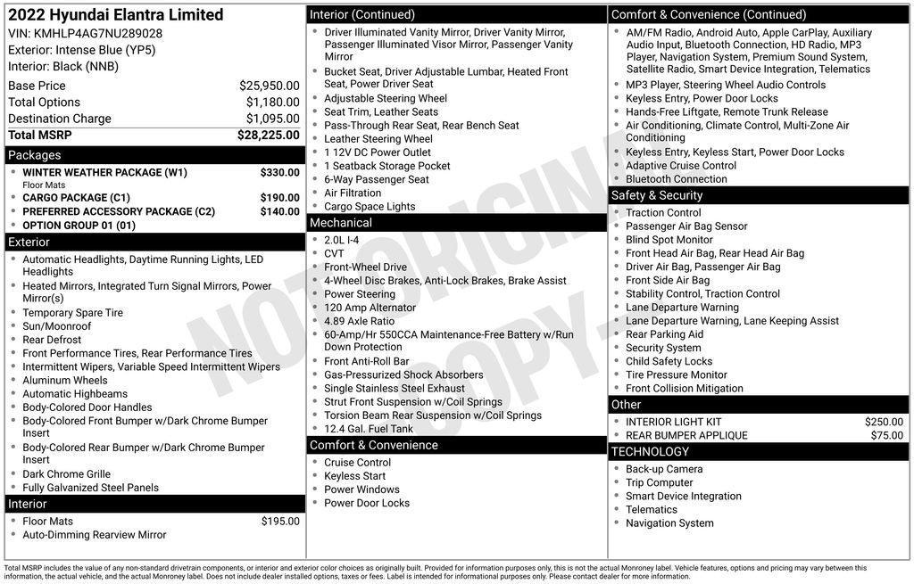 used 2022 Hyundai Elantra car, priced at $19,798