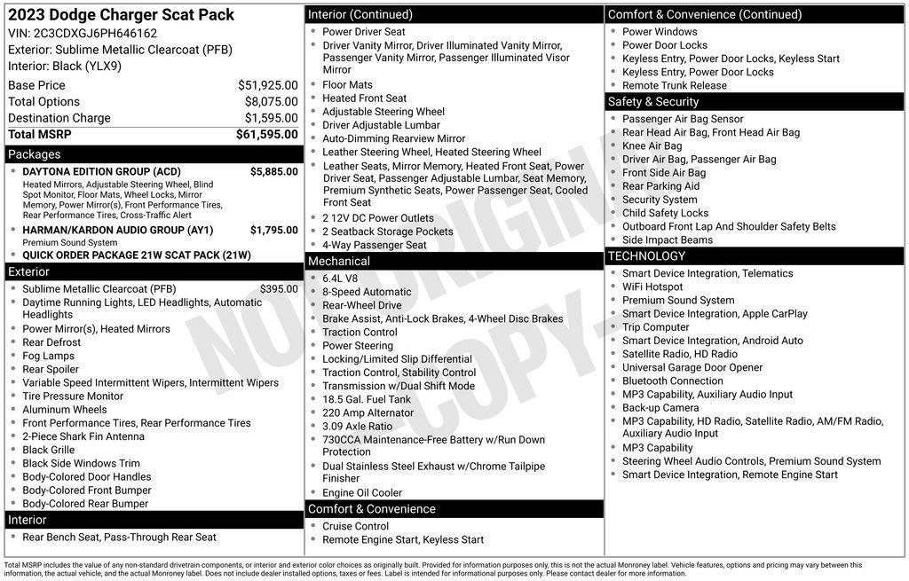 used 2023 Dodge Charger car, priced at $56,994