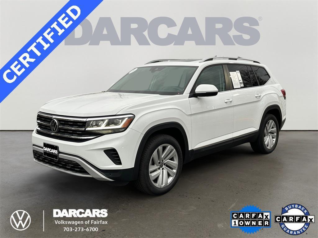 used 2021 Volkswagen Atlas car, priced at $23,828