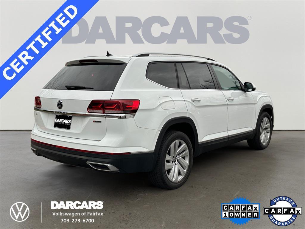 used 2021 Volkswagen Atlas car, priced at $23,828