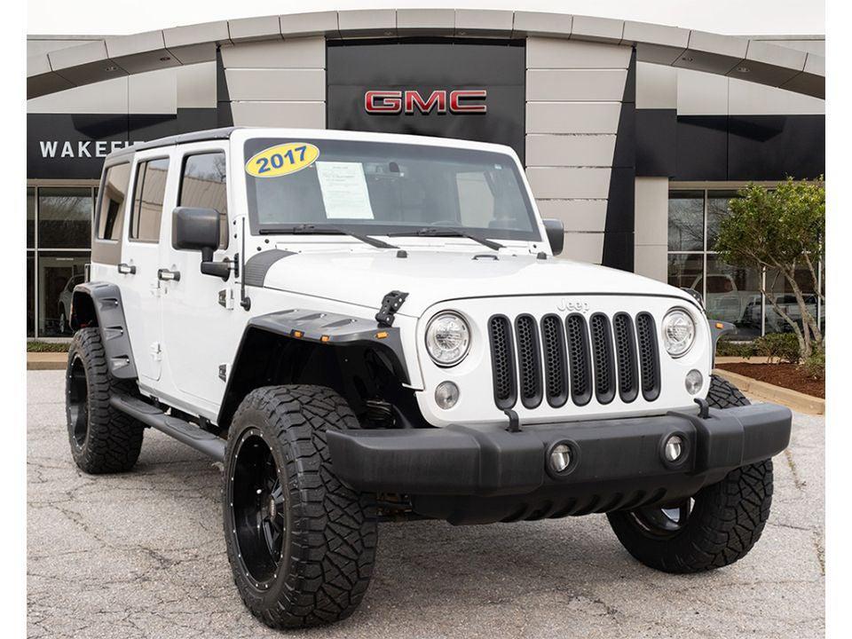 used 2017 Jeep Wrangler Unlimited car, priced at $21,900