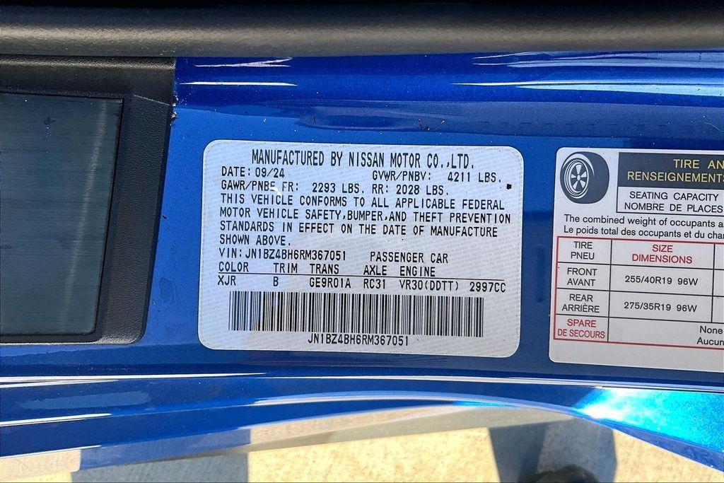 used 2024 Nissan Z car, priced at $38,458