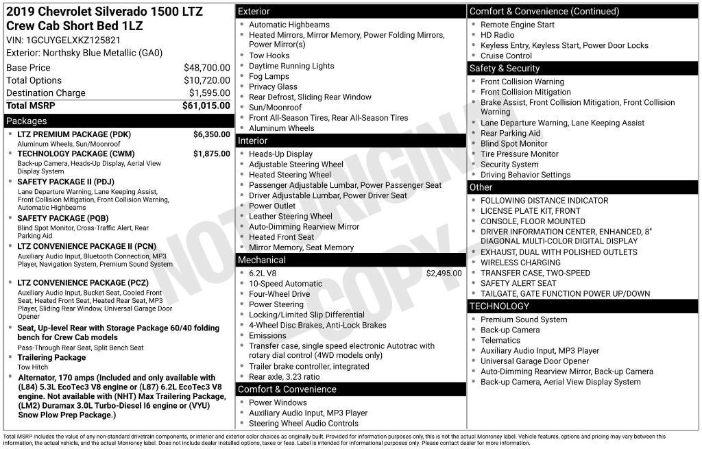 used 2019 Chevrolet Silverado 1500 car