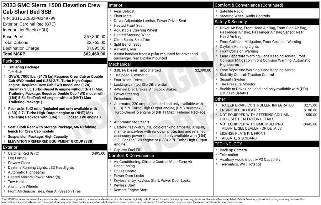 used 2023 GMC Sierra 1500 car, priced at $44,990