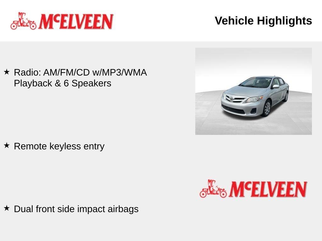 used 2012 Toyota Corolla car, priced at $15,990