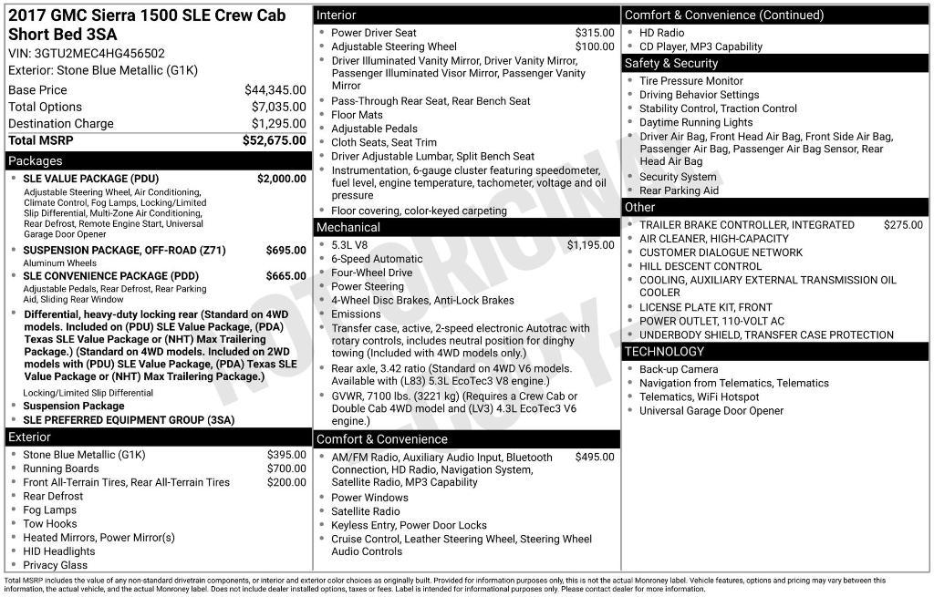 used 2017 GMC Sierra 1500 car, priced at $26,393