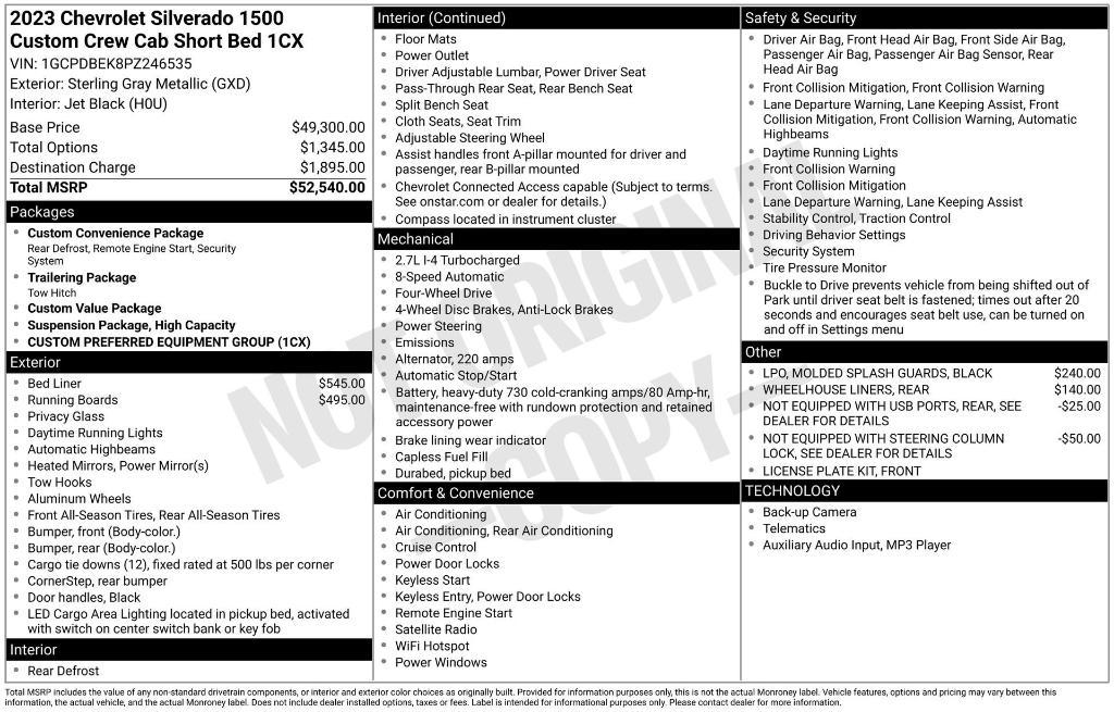 used 2023 Chevrolet Silverado 1500 car, priced at $37,390