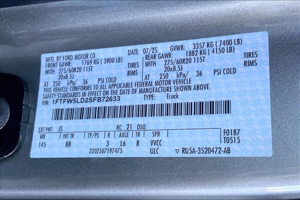 new 2025 Ford F-150 car, priced at $67,731