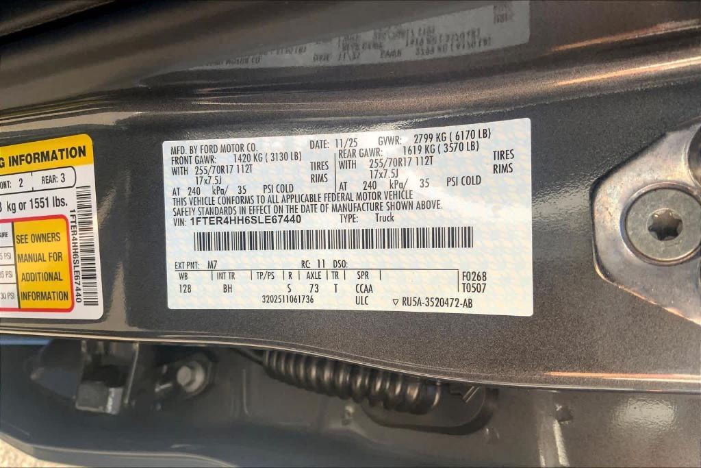 new 2025 Ford Ranger car, priced at $44,092