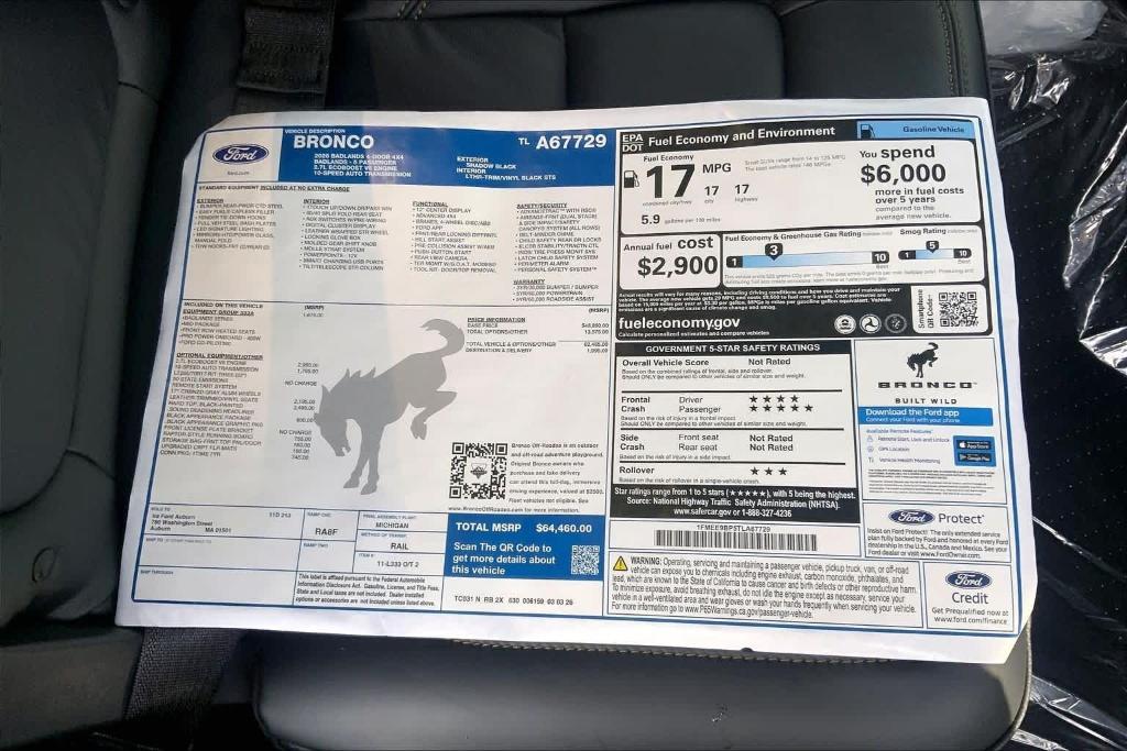 new 2026 Ford Bronco car, priced at $61,802