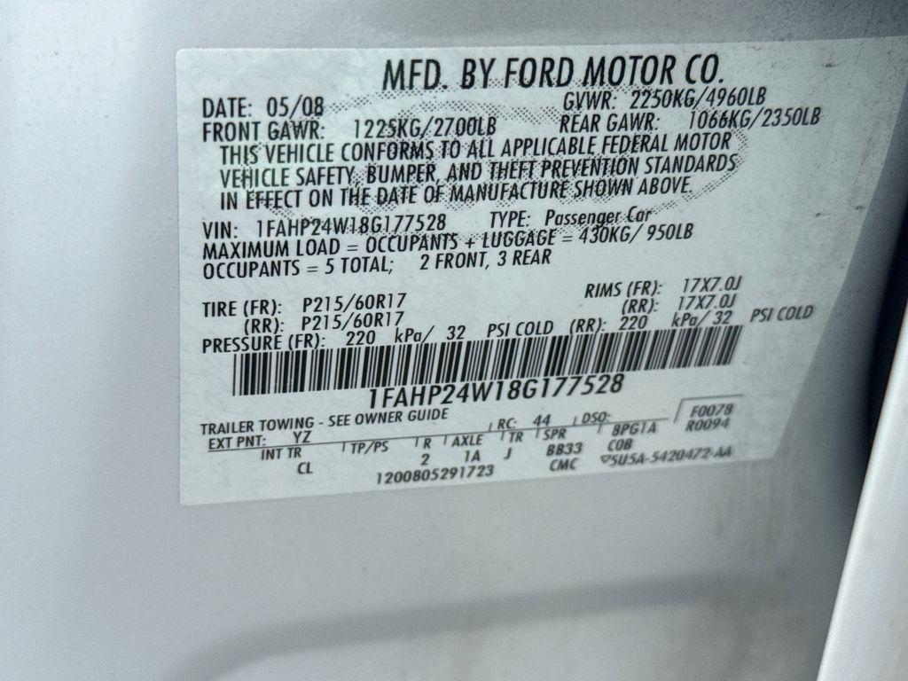 used 2008 Ford Taurus car, priced at $8,495