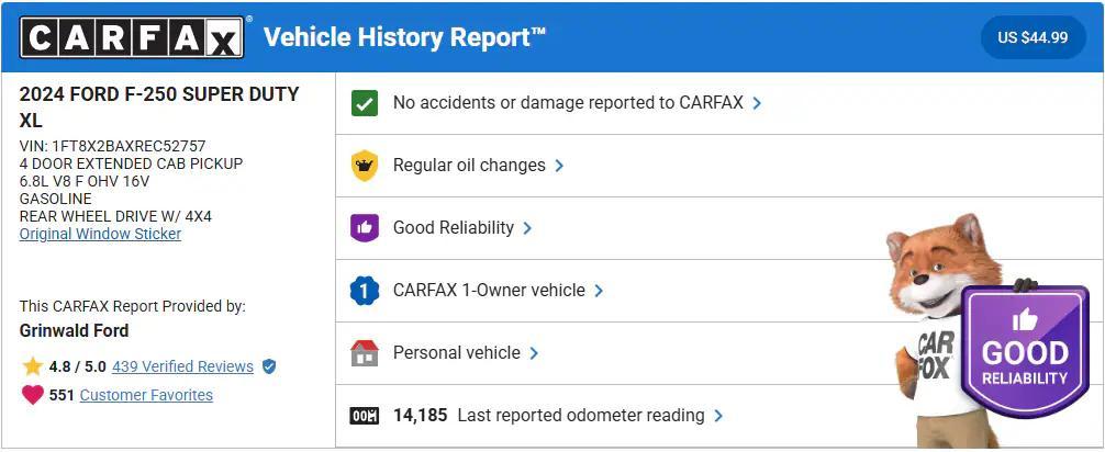 used 2024 Ford F-250 car, priced at $46,980