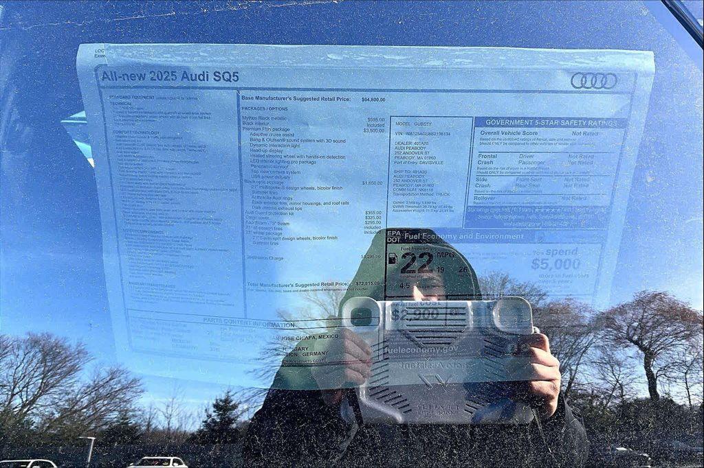 new 2025 Audi SQ5 car, priced at $71,815