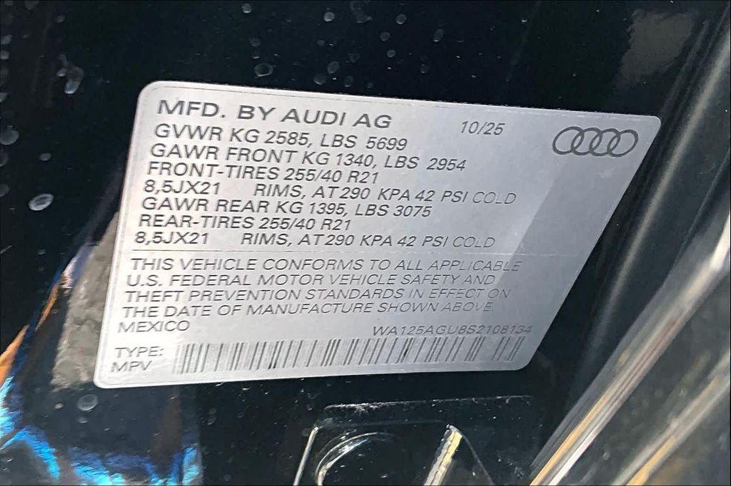 new 2025 Audi SQ5 car, priced at $71,815