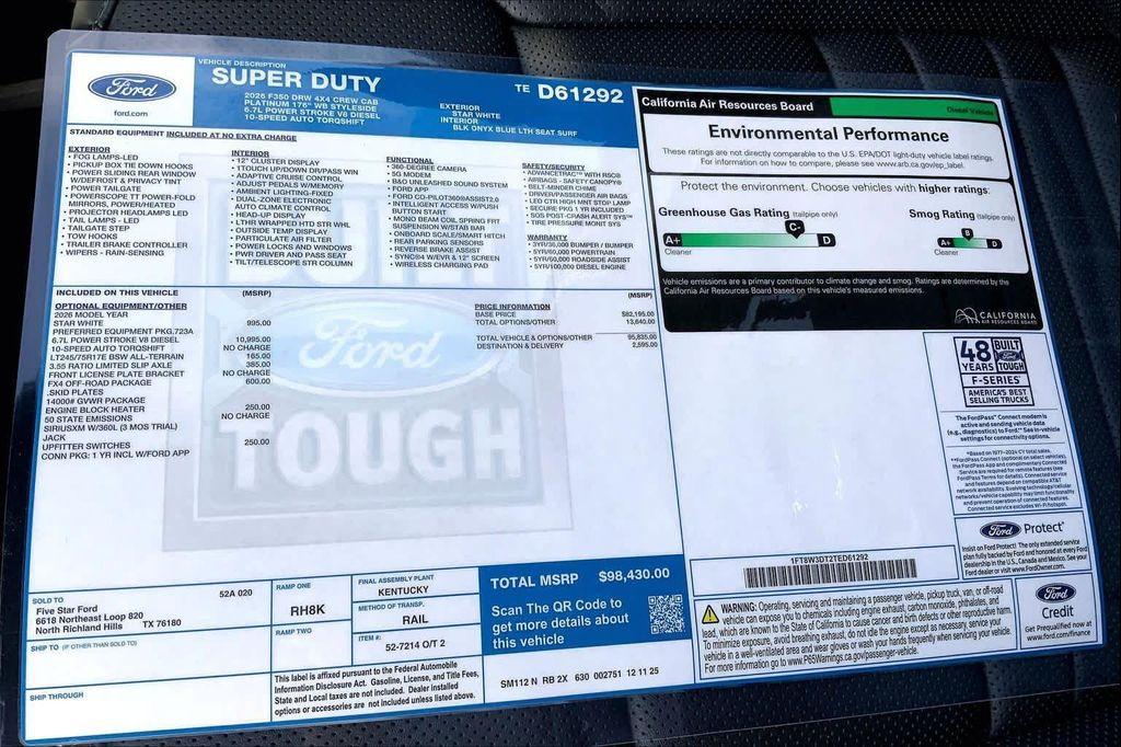 new 2026 Ford F-350 car, priced at $98,655