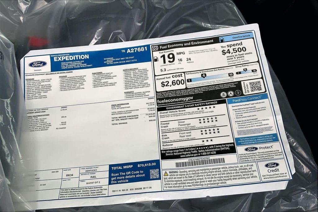 new 2026 Ford Expedition car, priced at $65,174