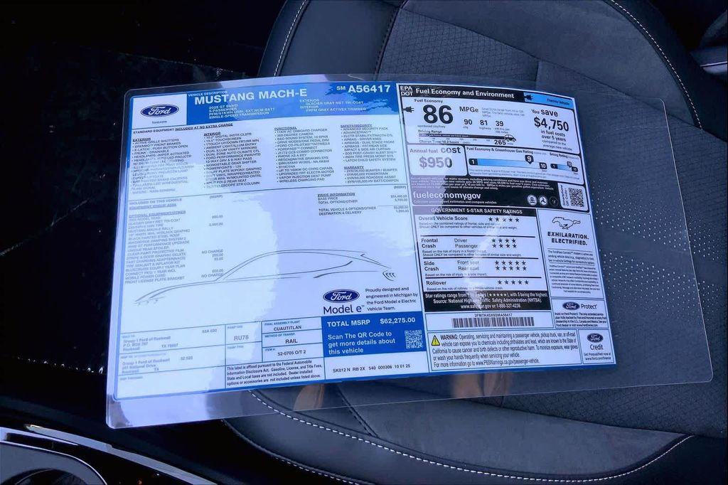 new 2025 Ford Mustang Mach-E car, priced at $58,815