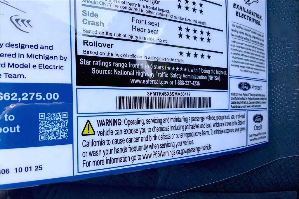 new 2025 Ford Mustang Mach-E car, priced at $52,540