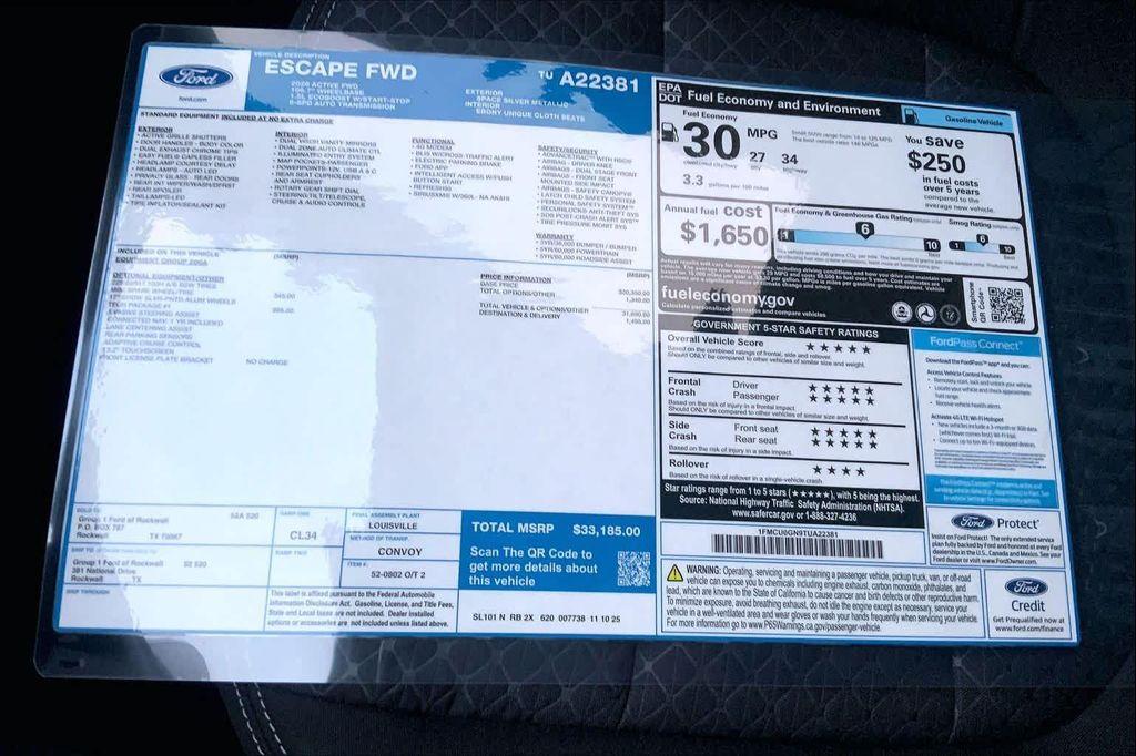 new 2026 Ford Escape car, priced at $31,758