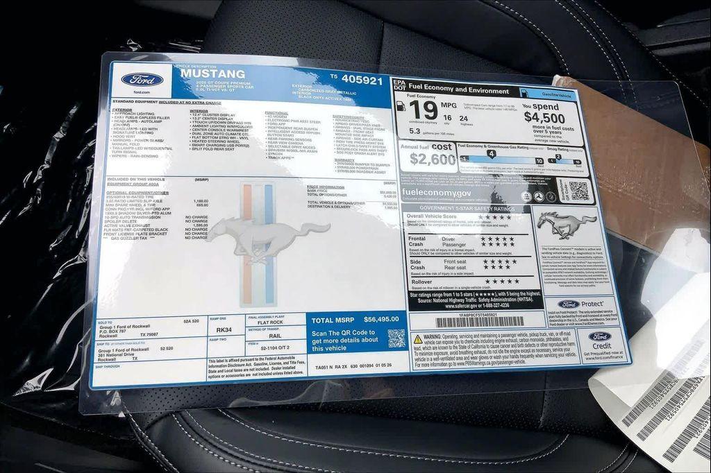 new 2026 Ford Mustang car, priced at $52,474