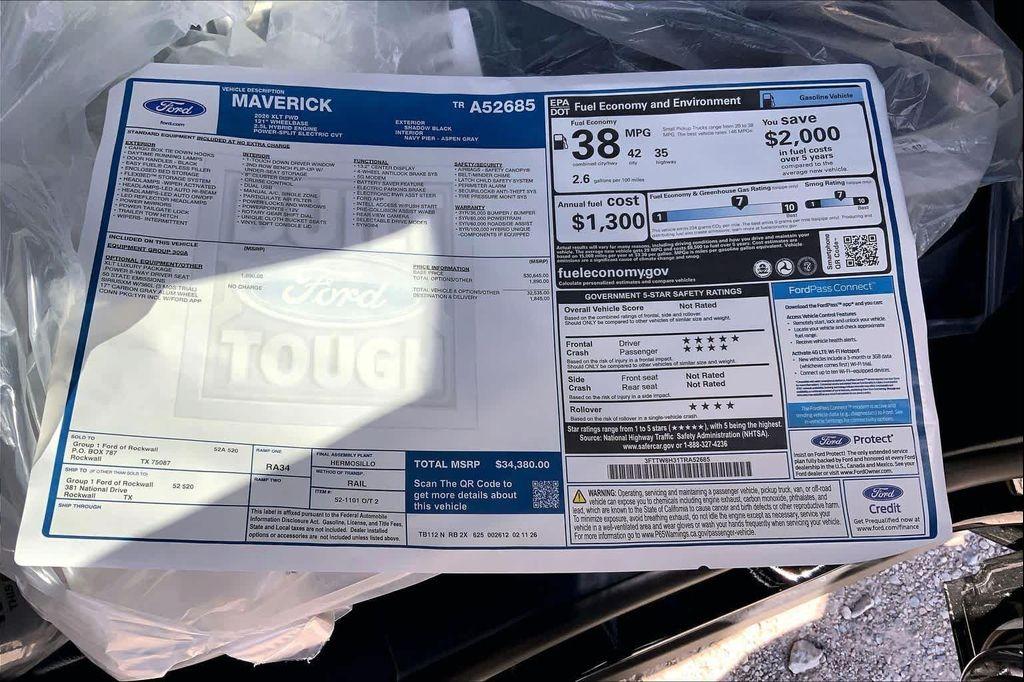 new 2026 Ford Maverick car, priced at $34,171