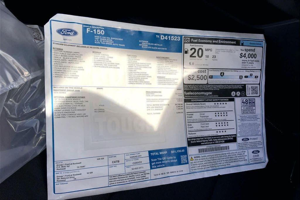 new 2026 Ford F-150 car, priced at $51,074