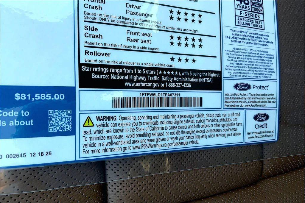 new 2026 Ford F-150 car, priced at $81,585