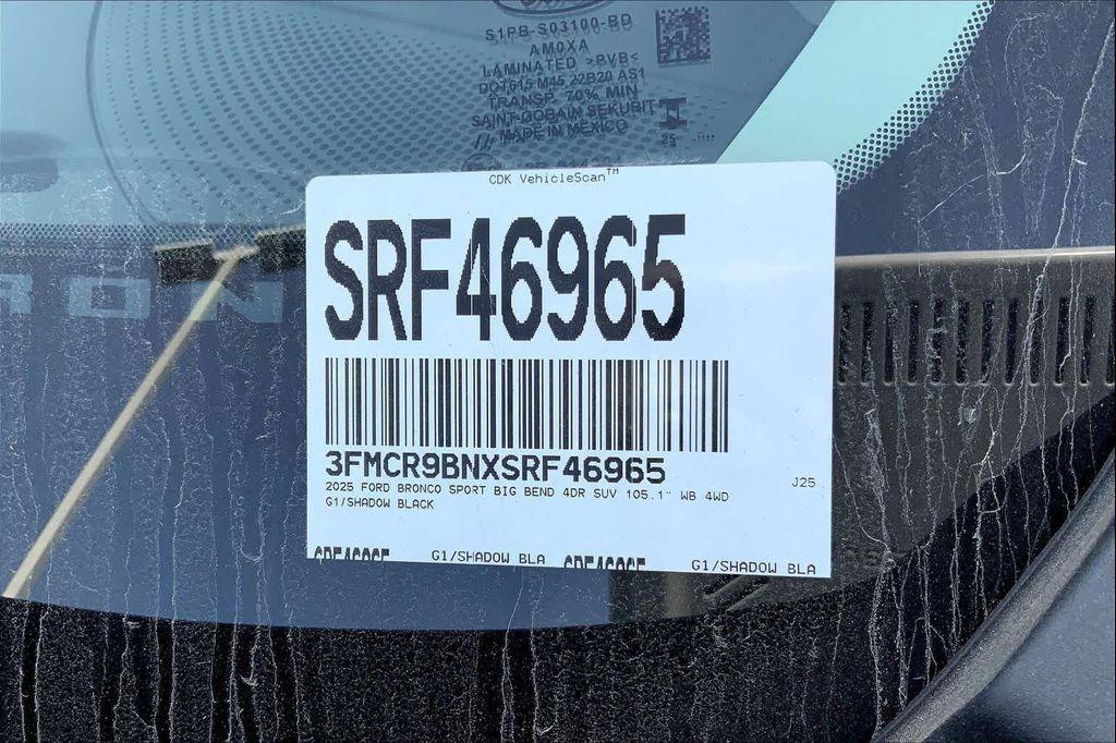 new 2025 Ford Bronco Sport car, priced at $32,858