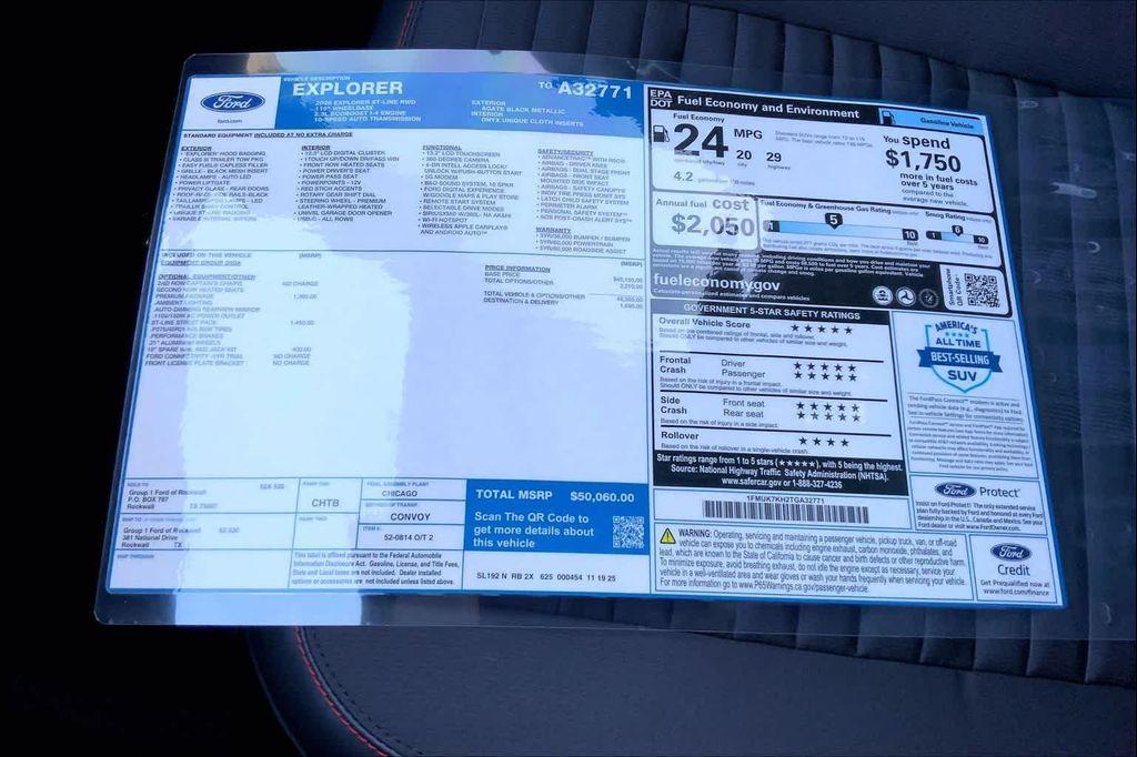 new 2026 Ford Explorer car, priced at $44,327