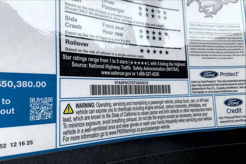 new 2026 Ford Mustang car, priced at $48,380