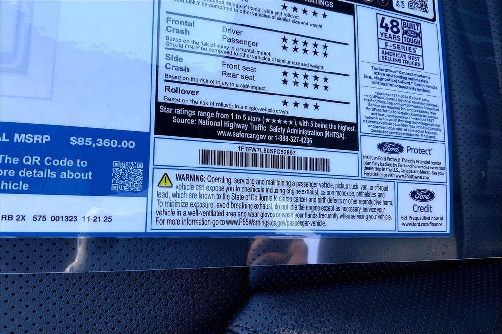 new 2025 Ford F-150 car, priced at $77,411