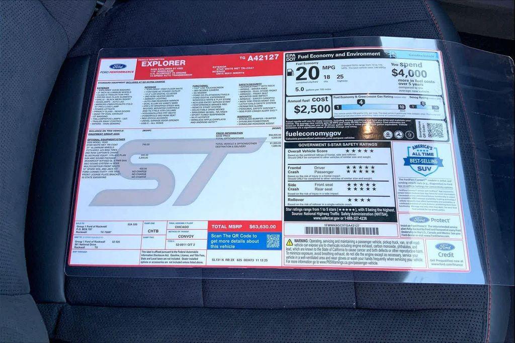 new 2026 Ford Explorer car, priced at $63,630