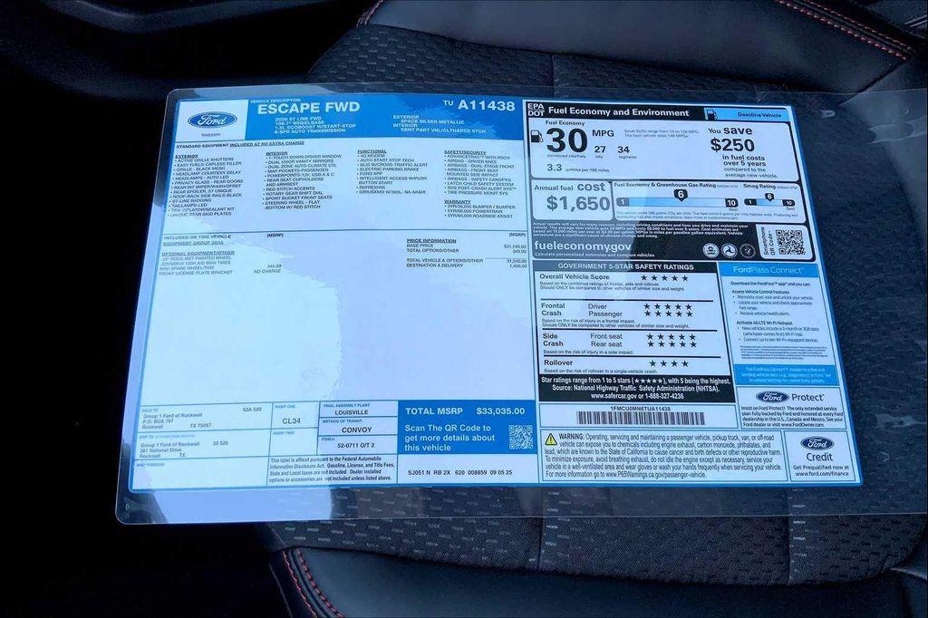 new 2026 Ford Escape car, priced at $30,142