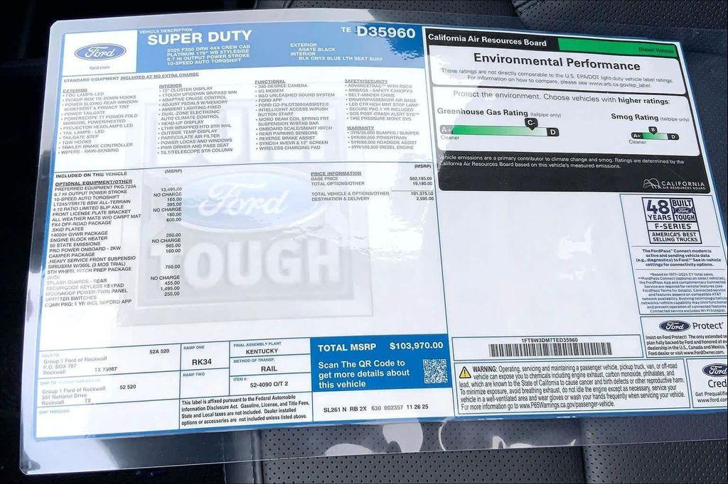 new 2026 Ford F-350 car, priced at $104,195