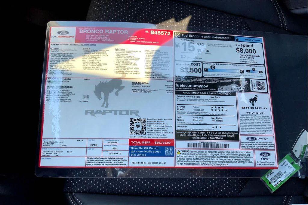 new 2025 Ford Bronco car, priced at $79,301