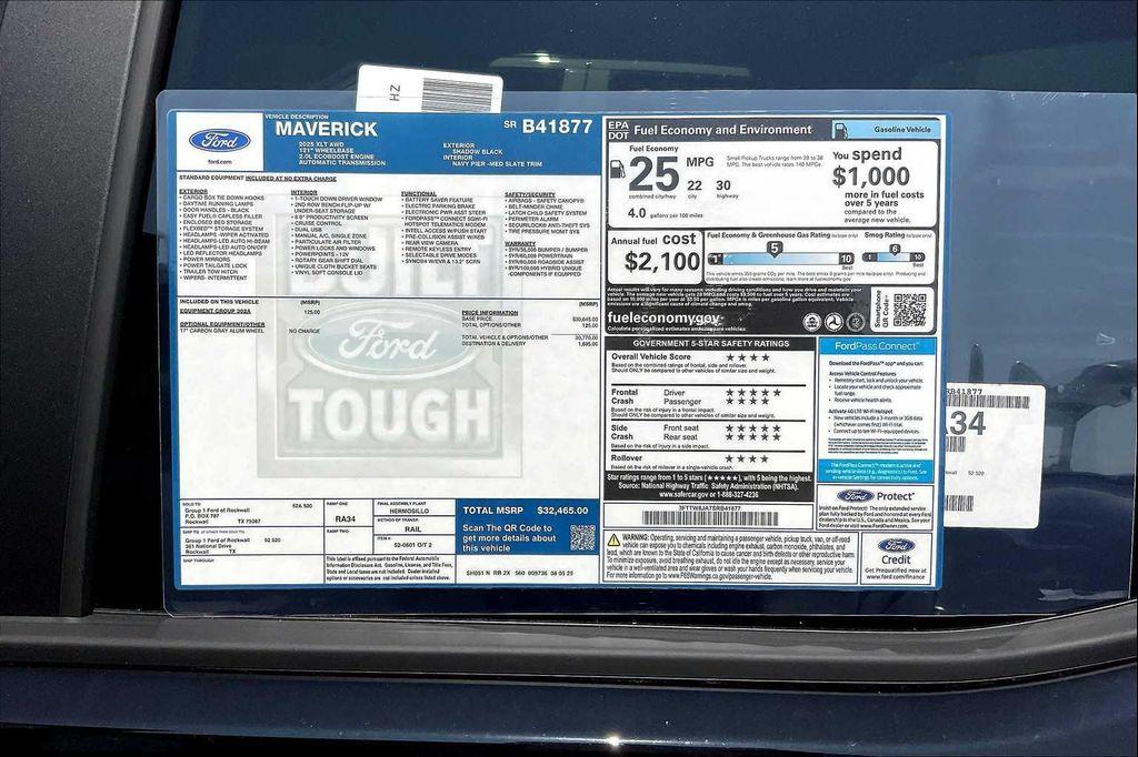 new 2025 Ford Maverick car, priced at $29,719